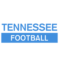 Thumbnail for Custom Tennessee Football T-Shirt - White - Decorate View