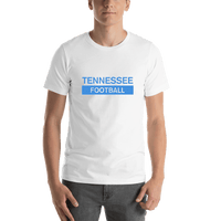 Thumbnail for Custom Tennessee Football T-Shirt - White - Shirt View