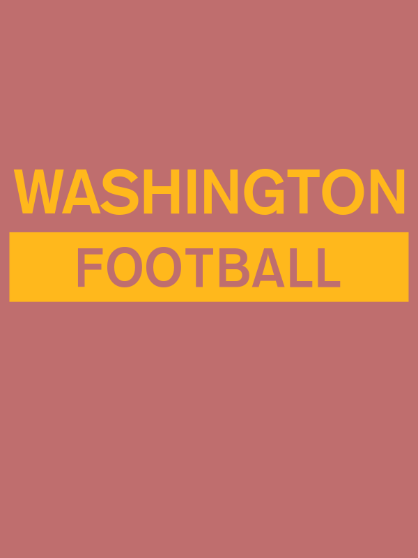 Custom Washington Football T-Shirt - Mauve - Decorate View