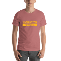 Thumbnail for Custom Washington Football T-Shirt - Mauve - Shirt View