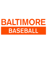 Thumbnail for Custom Baltimore Baseball T-Shirt - White - Decorate View