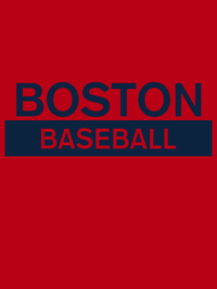 Thumbnail for Custom Boston Baseball T-Shirt - Red - Decorate View