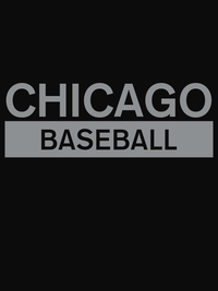 Thumbnail for Custom Chicago Baseball T-Shirt - Black - Decorate View