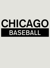 Thumbnail for Custom Chicago Baseball T-Shirt - Silver - Decorate View