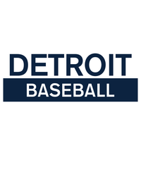 Thumbnail for Custom Detroit Baseball T-Shirt - White - Decorate View