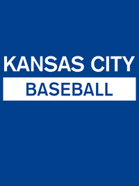 Thumbnail for Custom Kansas City Baseball T-Shirt - Blue - Decorate View