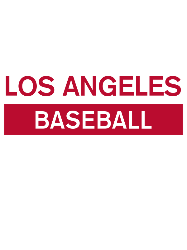Custom Los Angeles Baseball T-Shirt - White - Decorate View