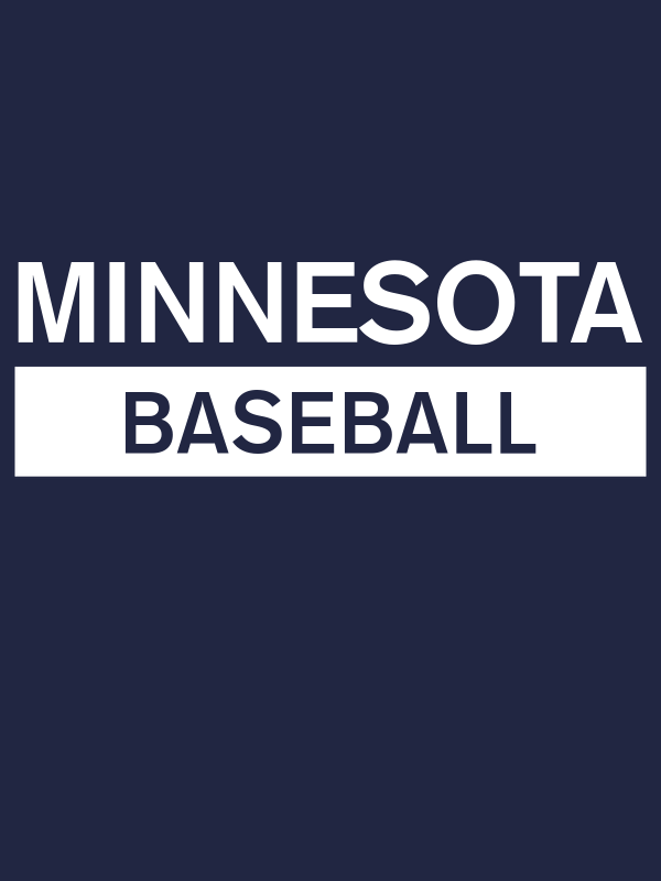 Custom Minnesota Baseball T-Shirt - Navy Blue - Decorate View