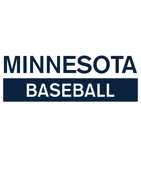 Custom Minnesota Baseball T-Shirt - White - Decorate View