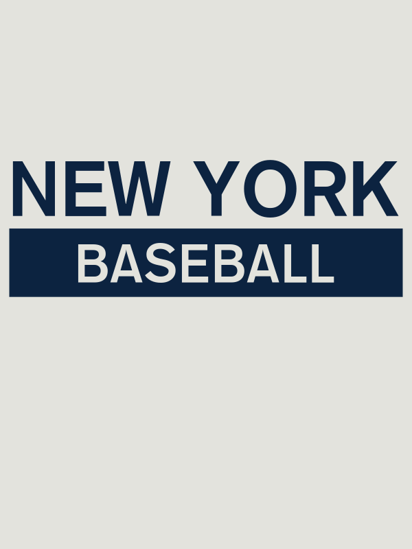 Custom New York Baseball T-Shirt - Grey - Decorate View