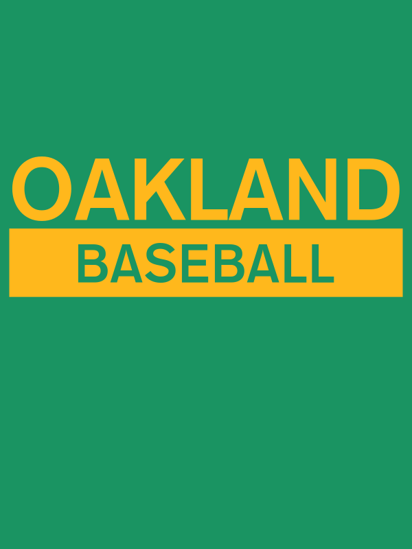 Custom Oakland Baseball T-Shirt - Green - Decorate View