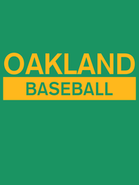 Thumbnail for Custom Oakland Baseball T-Shirt - Green - Decorate View