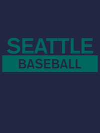 Thumbnail for Custom Seattle Baseball T-Shirt - Navy Blue - Decorate View