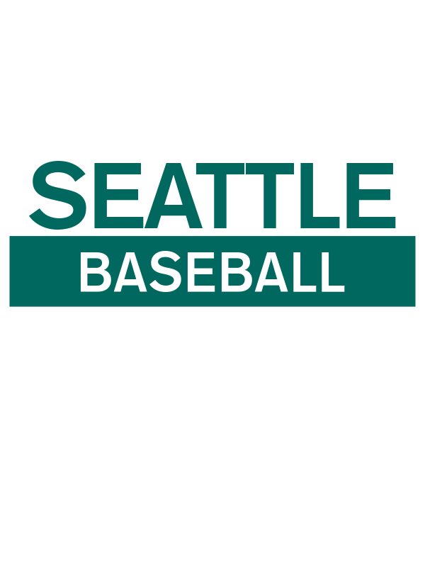 Custom Seattle Baseball T-Shirt - Navy Blue - Decorate View
