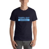 Thumbnail for Custom Tampa Bay Baseball T-Shirt - Navy Blue - Shirt View