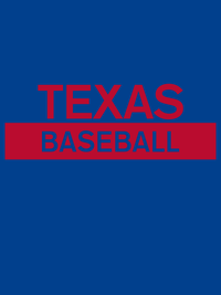 Thumbnail for Custom Texas Baseball T-Shirt - Blue - Decorate View