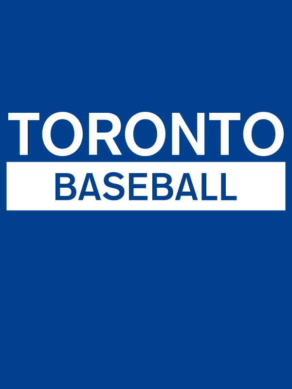 Custom Toronto Baseball T-Shirt - Blue - Decorate View