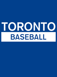 Thumbnail for Custom Toronto Baseball T-Shirt - Blue - Decorate View