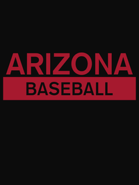 Thumbnail for Custom Arizona Baseball T-Shirt - Black - Decorate View