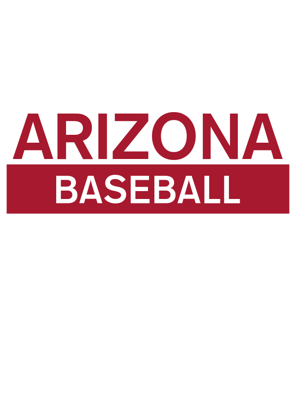 Custom Arizona Baseball T-Shirt - White - Decorate View