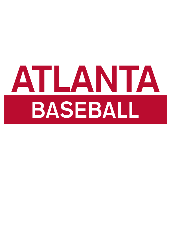 Custom Atlanta Baseball T-Shirt - White - Decorate View