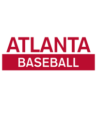 Thumbnail for Custom Atlanta Baseball T-Shirt - White - Decorate View