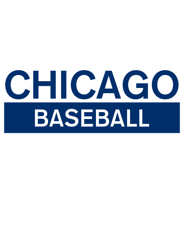 Custom Chicago Baseball T-Shirt - White - Decorate View
