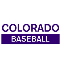 Thumbnail for Custom Colorado Baseball T-Shirt - White - Decorate View
