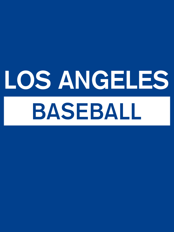 Custom Los Angeles Baseball T-Shirt - Blue - Decorate View