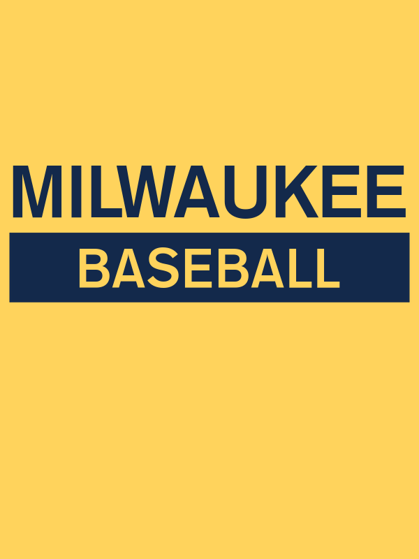 Custom Milwaukee Baseball T-Shirt - Yellow - Decorate View