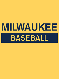 Thumbnail for Custom Milwaukee Baseball T-Shirt - Yellow - Decorate View