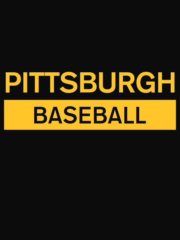 Custom Pittsburgh Baseball T-Shirt - Black - Decorate View