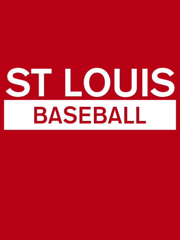 Custom St Louis Baseball T-Shirt - Red - Decorate View