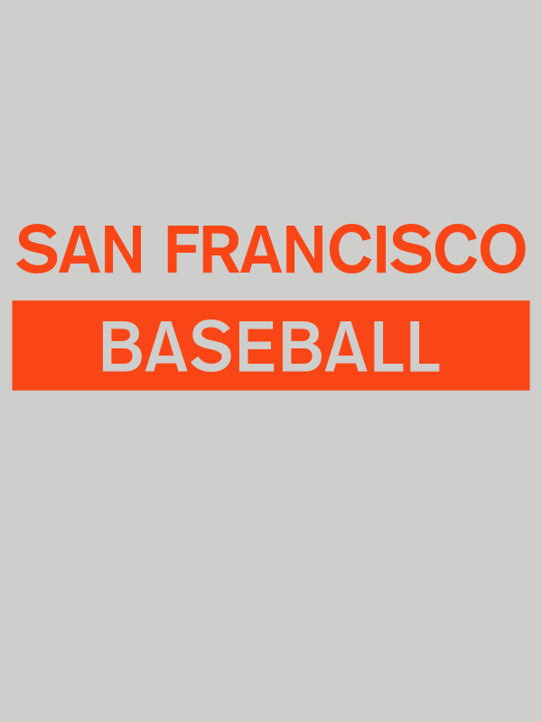 Custom San Francisco Baseball T-Shirt - Grey - Decorate View