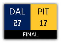 Thumbnail for Dallas vs Pittsburgh Canvas Wrap & Photo Print - 1995 1996 Football Championship - Front View