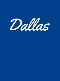 Thumbnail for Personalized Dallas T-Shirt - Blue - Decorate View