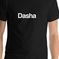 Thumbnail for Dasha T-Shirt - Black - Shirt Close-Up View