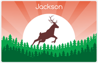 Thumbnail for Personalized Deer Placemat VIII - Forest Silhouette -  View