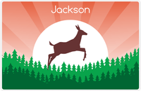 Thumbnail for Personalized Deer Placemat VIII - Forest Silhouette -  View