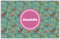 Thumbnail for Personalized Deer Placemat X - Circle Nameplate -  View