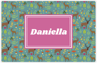 Thumbnail for Personalized Deer Placemat X - Rectangle Nameplate -  View