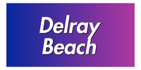 Thumbnail for Delray Beach Ombre Beach Towel - Front View