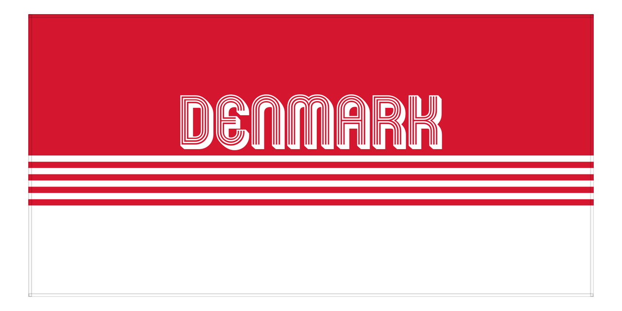 Personalized Denmark Beach Towel - Front View