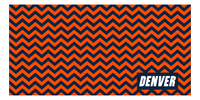 Thumbnail for Personalized Denver Chevron Beach Towel - Front View