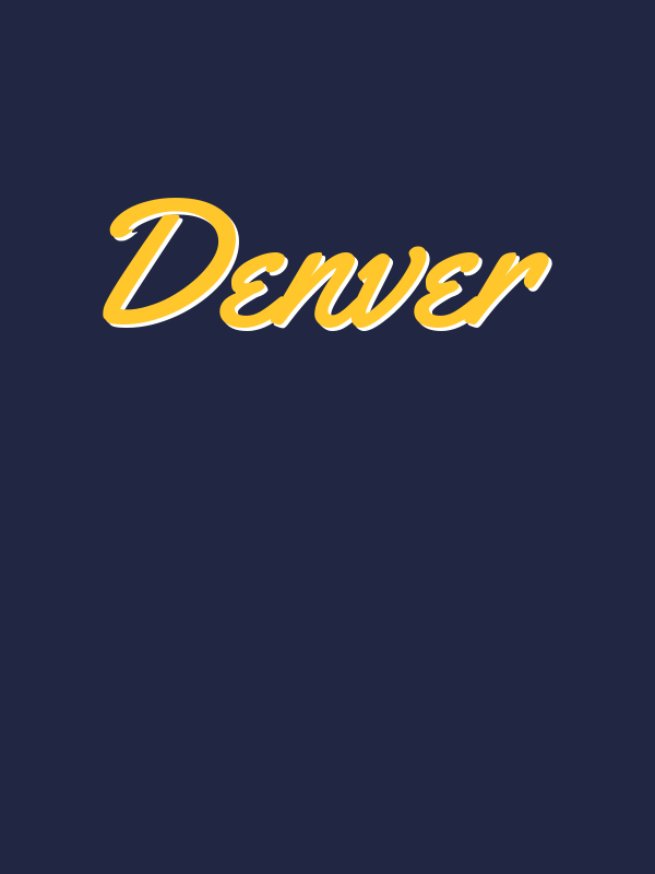 Personalized Denver T-Shirt - Blue - Decorate View