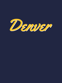 Thumbnail for Personalized Denver T-Shirt - Blue - Decorate View
