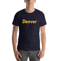 Thumbnail for Personalized Denver T-Shirt - Blue - Shirt View