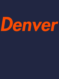 Thumbnail for Personalized Denver T-Shirt - Blue - Decorate View