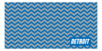 Thumbnail for Personalized Detroit Chevron Beach Towel - Front View