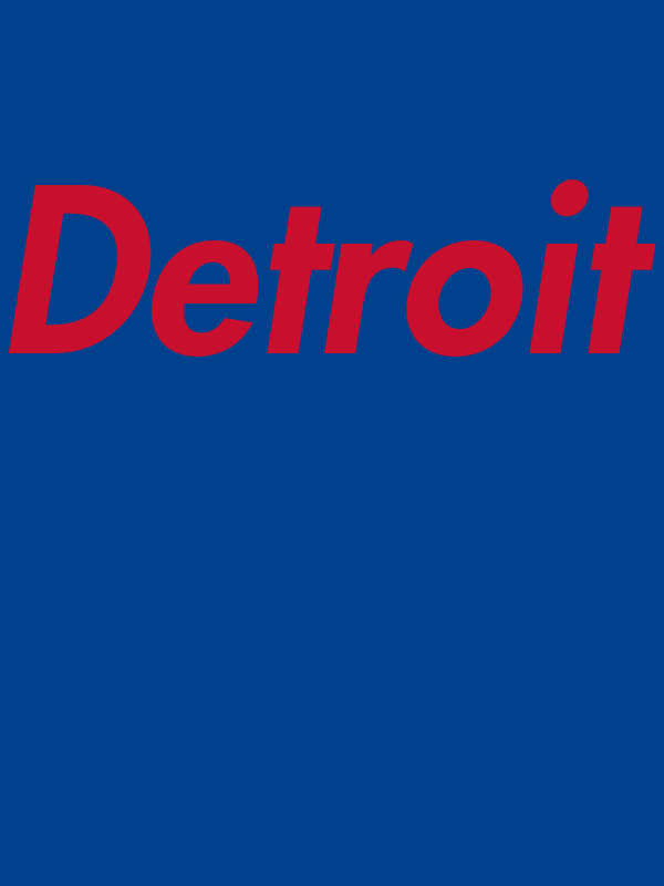Personalized Detroit T-Shirt - Blue - Decorate View
